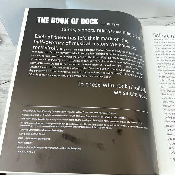 The Book Of Rock 11"X9.5" - Picture 16 of 16